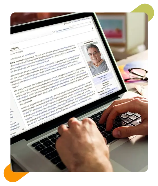 Wikipedia page biography expert in Dubai
